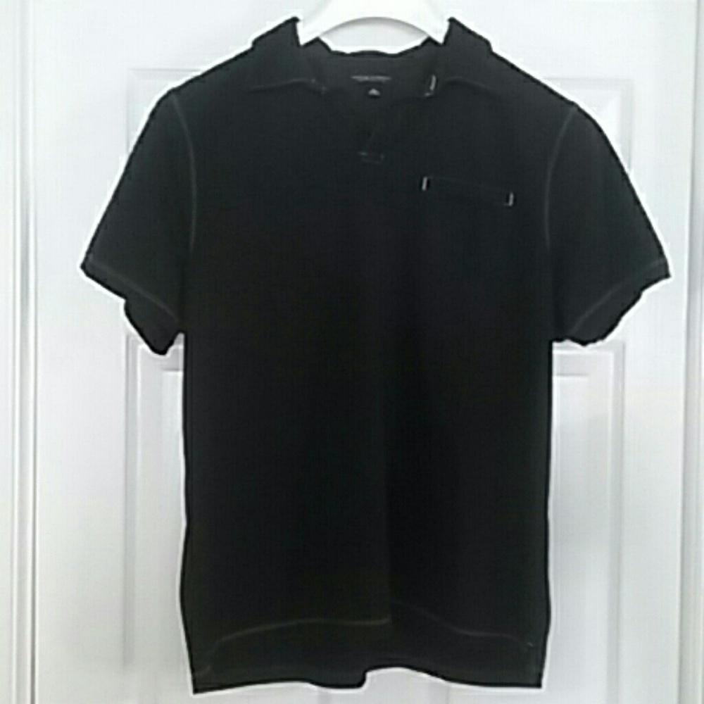 Banana Republic Fitted Pima Black XL Polo